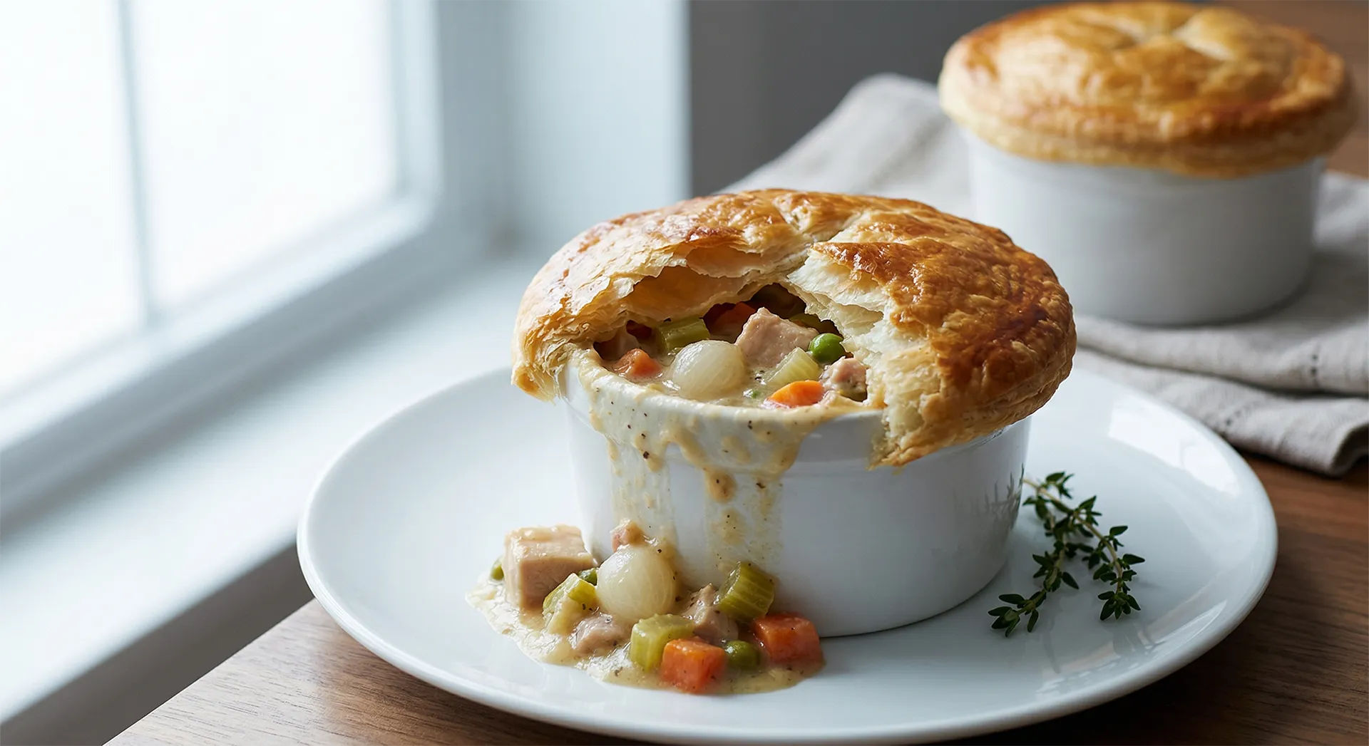 Modern Chicken Pot Pie (Velouté Method)