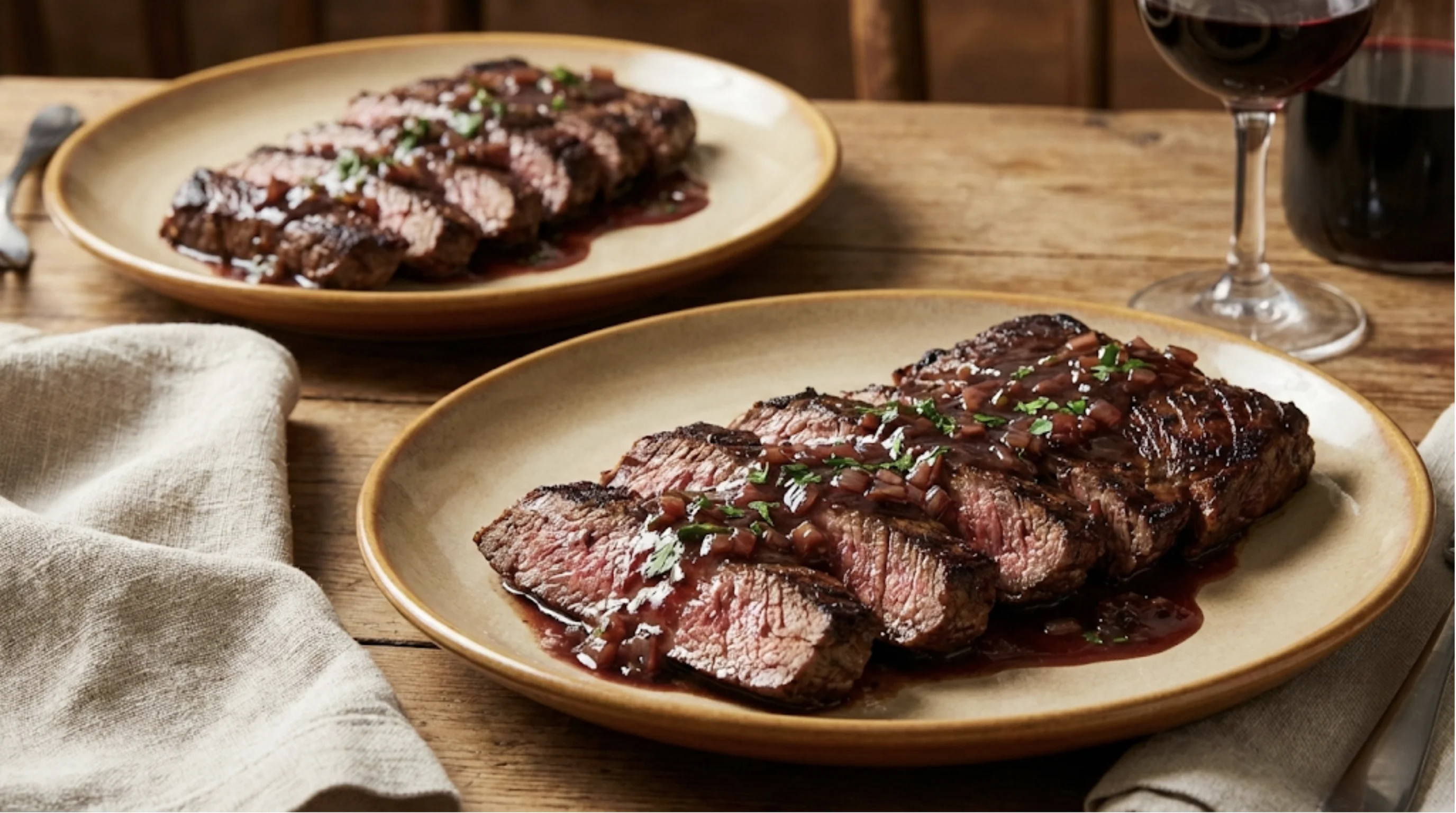 Skirt Steak Bordelaise