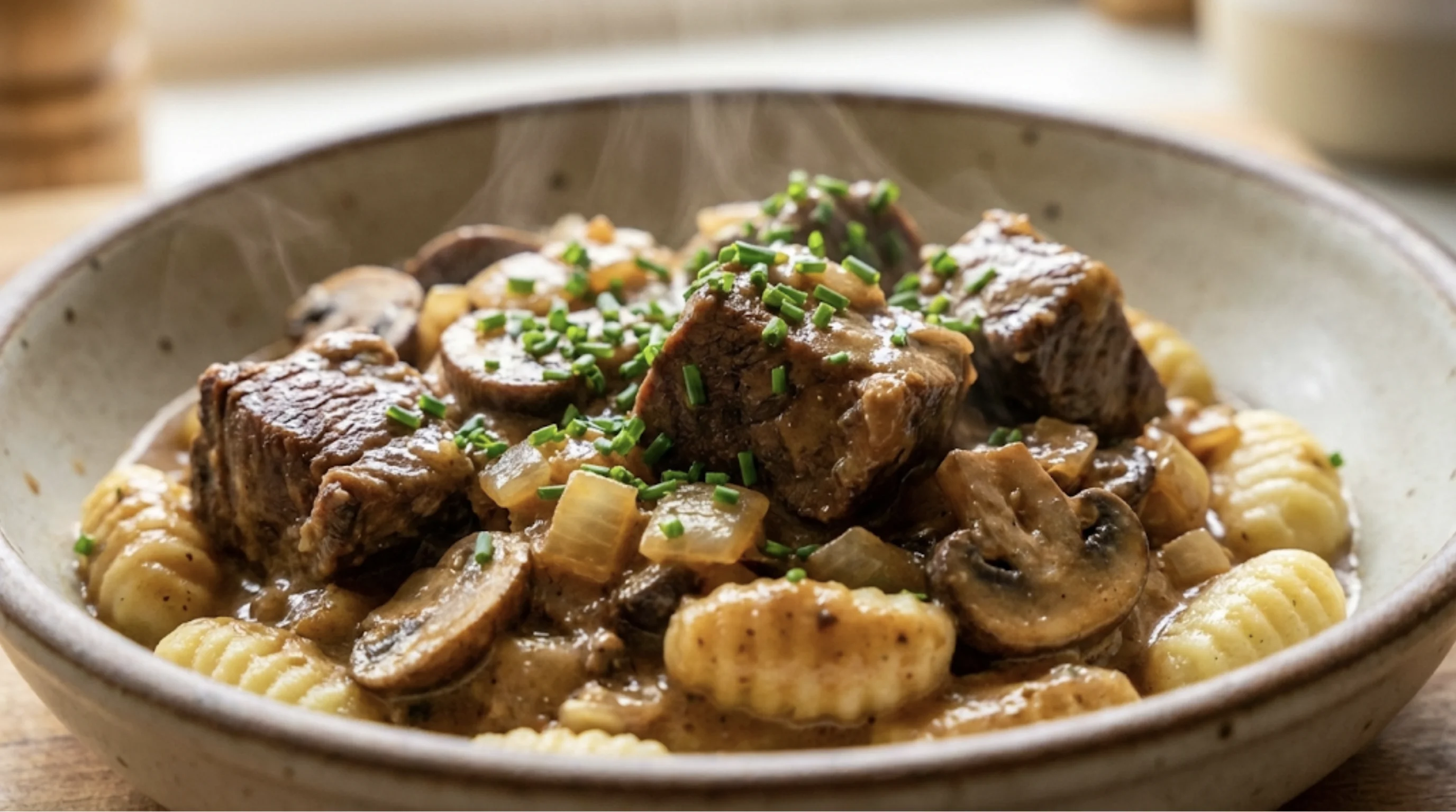 Braised Beef Stroganoff
