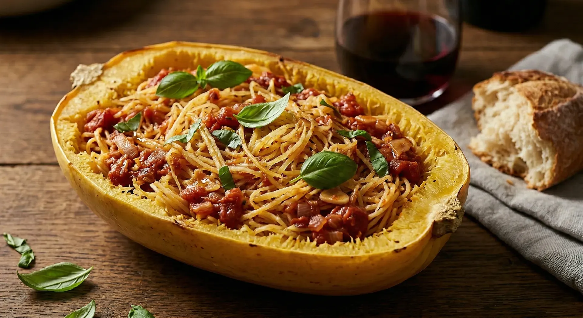 Roasted Spaghetti Squash 'Pomodoro Rustico'